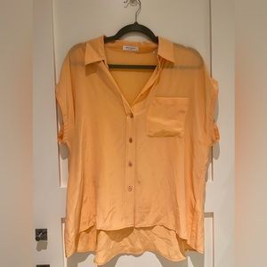 Equipment oversized sleeveless button down